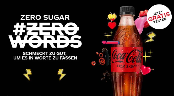 Coca Cola Zero gratis testen – 0,5l Flasche, mit Coupon