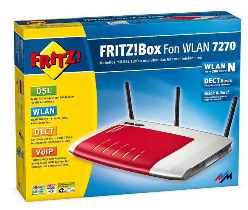Schnell sein! AVM FRITZ!Box Fritzbox Fritz Box WLAN N 7270 für nur 97,90 EUR inkl. VSK [gebrauchsspuren / Händler]