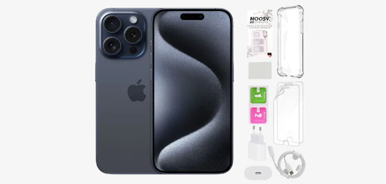 Apple iPhone 15 Pro Refurbished (wie neu) + XXL Zubehörpaket für 511€