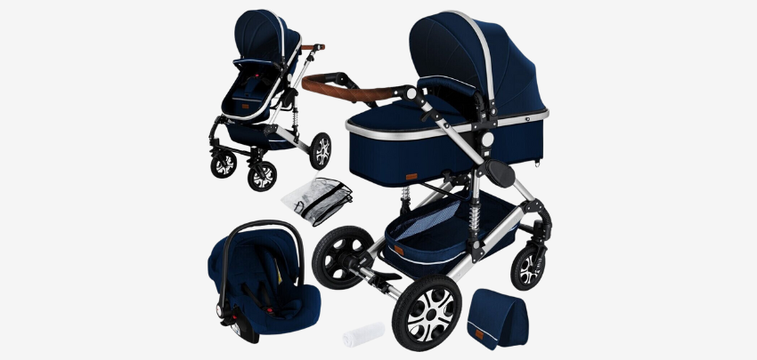 KESSER Loops Kinderwagen für 176€ - 3-in-1 System, mit einfacher Klick-Verbindung, umfangreiches Zubehör
