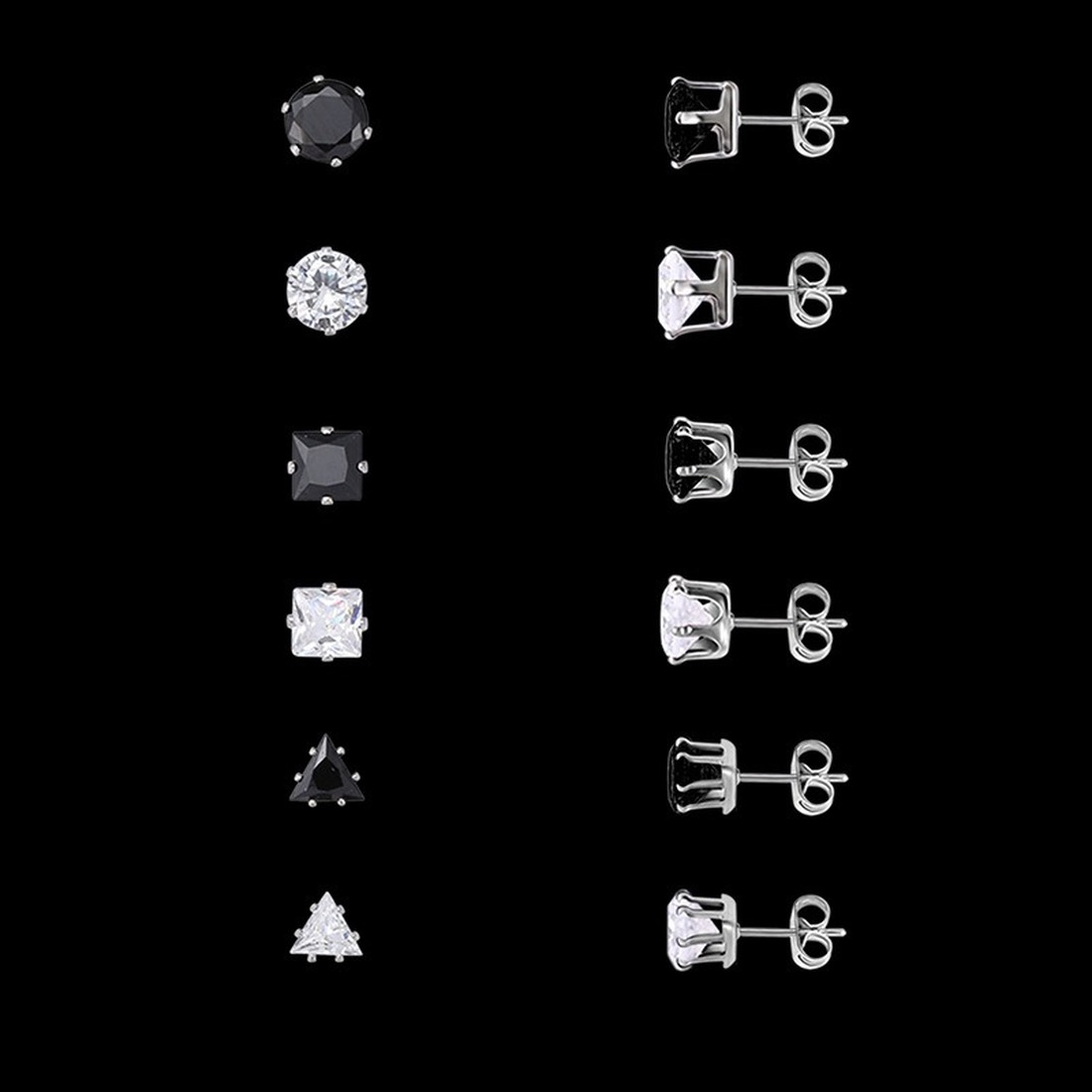 Ohrstecker aus Zirkonia und Metalllegierung inkl. Versand. Mit Code