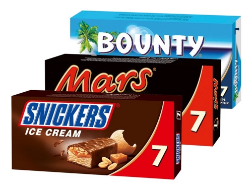 Snickers/Mars/Bounty Ice Cream bei Lidl dauerhaft nur noch 1,99€