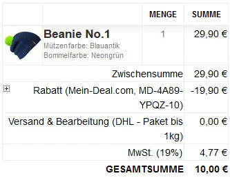 Individualisierbare Beanies bei bommelMe für 10€ *UPDATE2*
