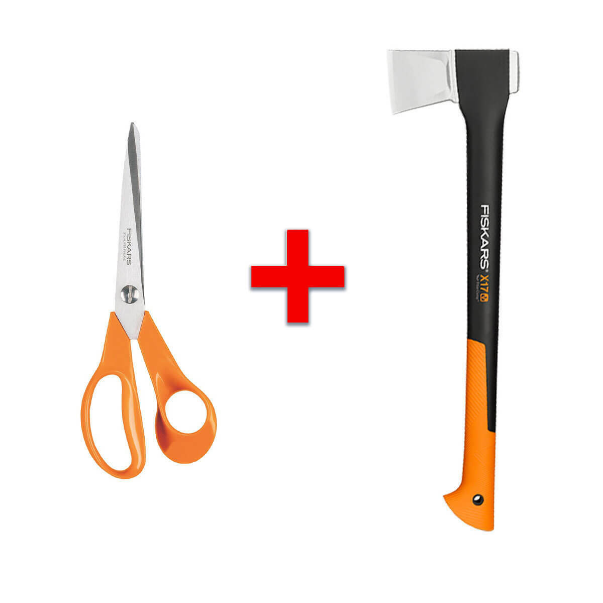 Fiskars Spaltaxt X17 &amp; Classic Schere für 29,99 Euro
