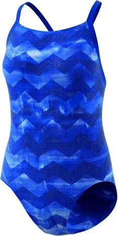 Adidas Allover Print Badeanzug collegiate royal/ash blue (CV3638) 36% reduziert