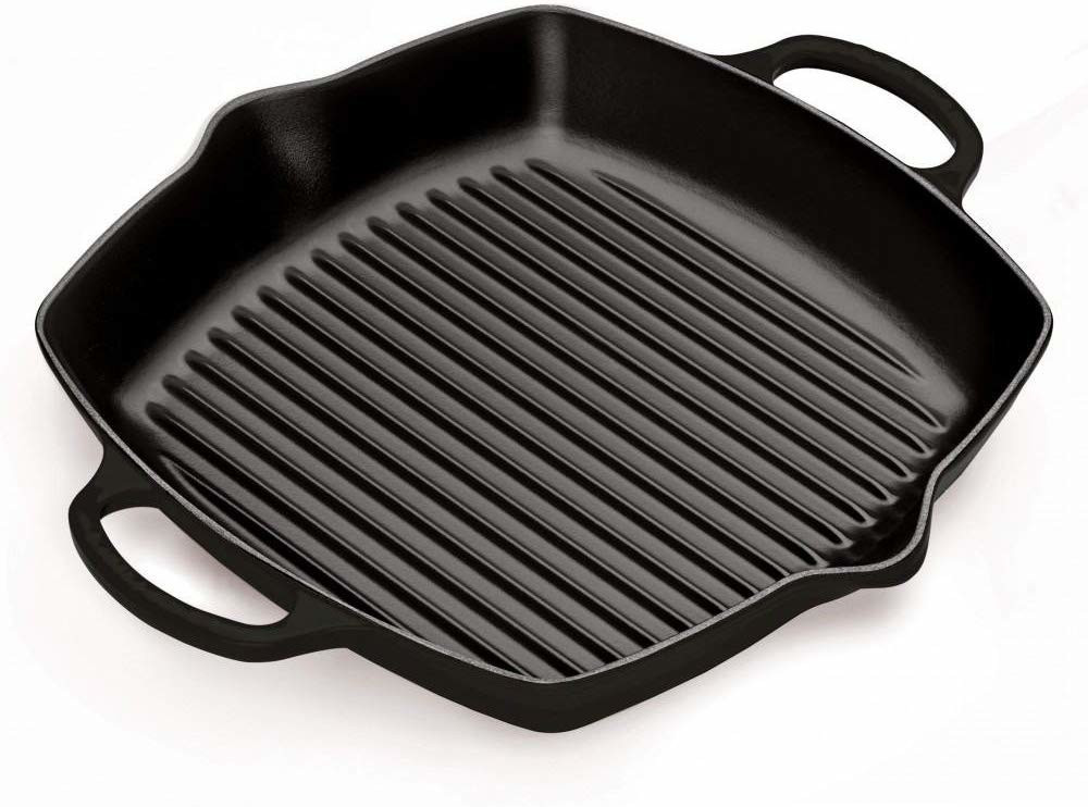 Aktion: Le Creuset Signature Grillpfanne quadratisch hoch 30 x 30 cm schwarz 55,01€ günstiger