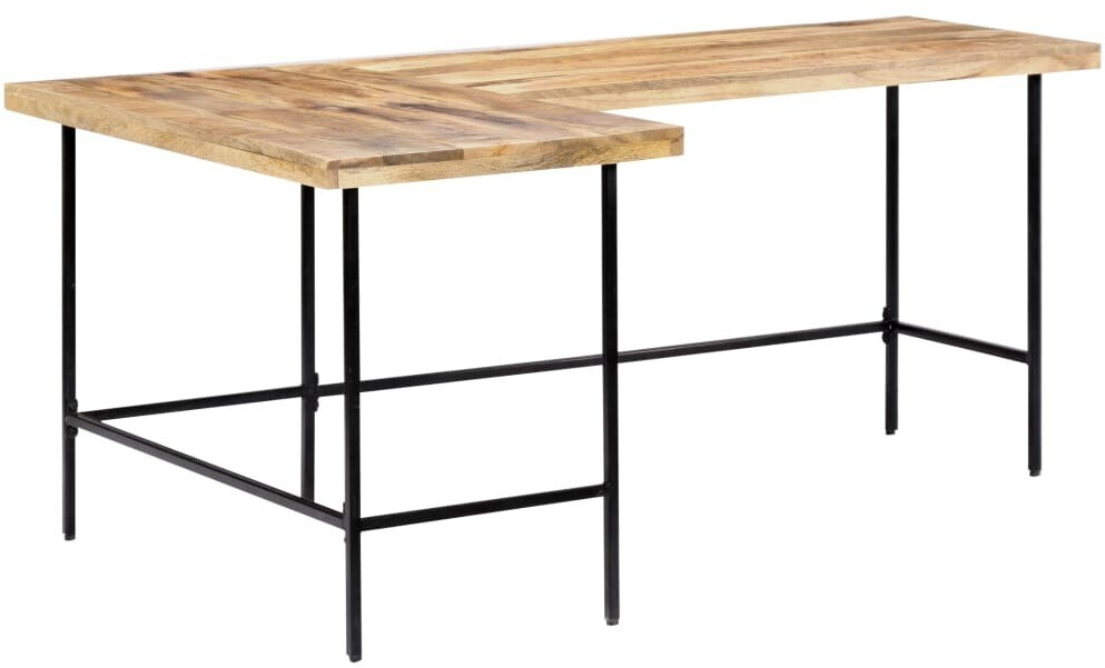 vidaXL Angle Desk in Mango Wood mit 69% Nachlass
