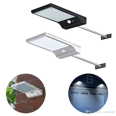 LED Solarleuchten Außen Motion Sensor drahtlose wasserdichte Wandleuchte Sicherheit für Auffahrt Patio Gartenweg, 2er-Pack