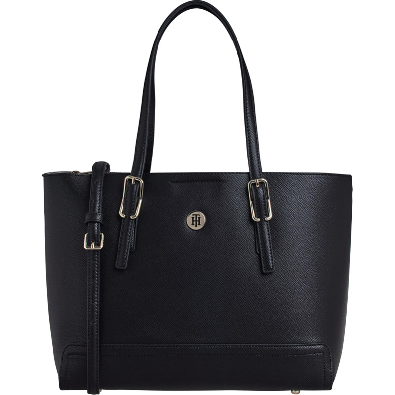 Tommy Hilfiger Medium Plaque Tote (AW0AW07933) black mit 15,22€ Ersparnis