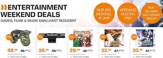 Saturn Weekend Deals - z. B. Sony PS4 Kamera für 40€