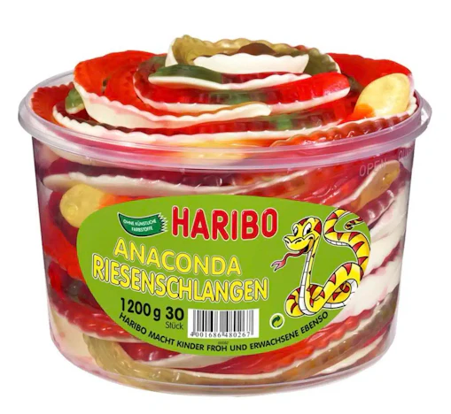 Haribo Anaconda fruchtig Riesenschlangen 1.2kg für 6,29€(statt 8,79€)