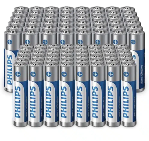hilips Ultra AA-/AAA-Alkali-Batterien in der Kombipackung 96 Stück für 19,73€(statt 29,99€)