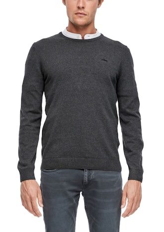 s.Oliver Casual Men noos Pullover für 19€ - mit Logo in vielen Farben und Größen