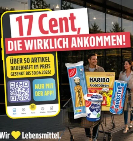 Edeka: 17 Cent Rabatt auf über 50 Artikel