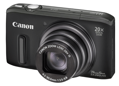Canon PowerShot SX 260 HS für 229€ - 12,1 MP Digitalkamera mit GPS und 20x optischem Zoom