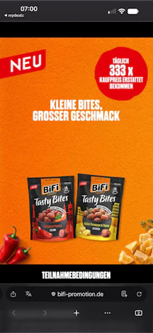 BIFI TASTY BITES GZG NEUE AKTION