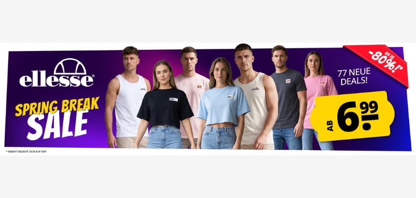 🇮🇹 ellesse Sale bei SportSpar: Stylische Streetwear mit bis zu 90% Rabatt!