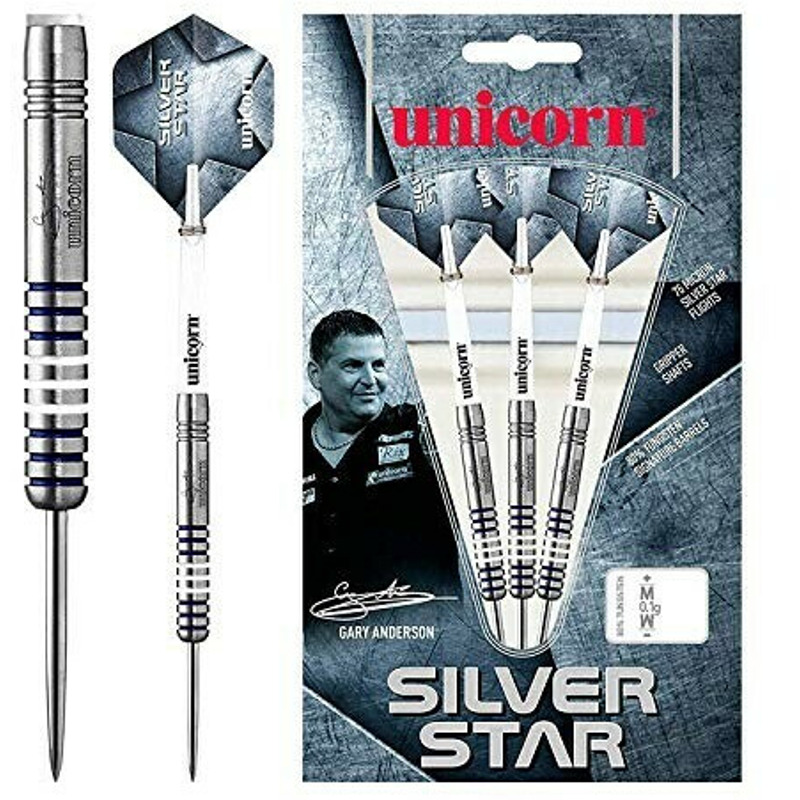 27% Nachlass auf Unicorn Darts Silver Star Gary Anderson 80% Tungsten Steeltip 22g