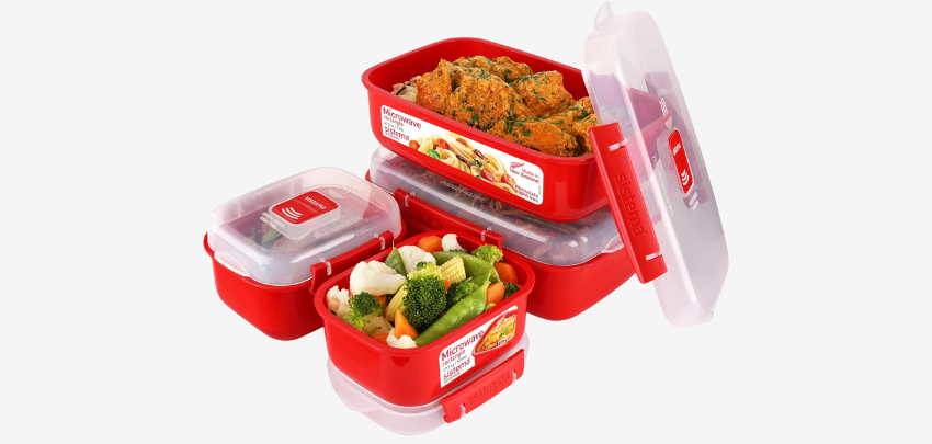 Sistema Frischhaltedosen-Set für 19€ - mikrowellengeeignet, BPA-frei, Belüftungsventil