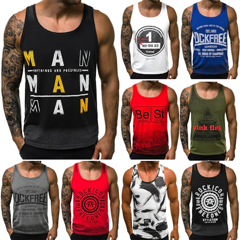 Tanktop T-Shirt Muskelshirt versch. Modelle