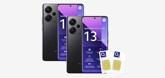 Starker Deal! 2x Xiaomi Redmi Note 13 Pro+ 5G + 2x 25 GB o2-Tarif für nur 29,98€/Monat (14,99€ pro Tarif)