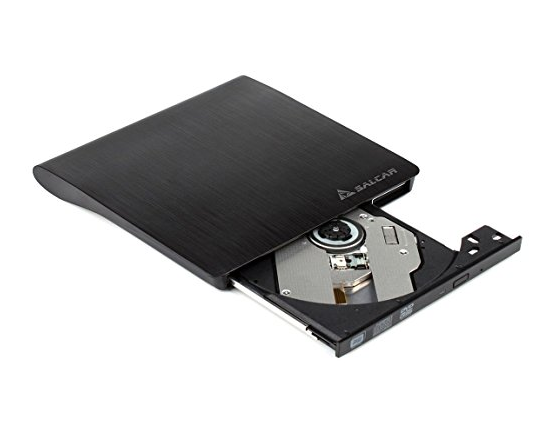 Salcar - USB 3.0 extern DVD-RW Laufwerk DVD/CD Brenner 100% Neu Chip für Apple Macbook (Pro) iMac