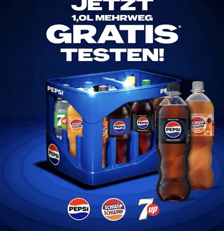 Pepsi, Schwip Schwap & 7UP gratis testen – bis zu 2,78 € Cashback sichern