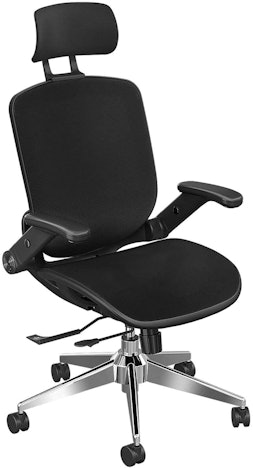 Mesh-Stuhl Schreibtischstuhl mit hoher Rückenlehne, hochklappbarer Armlehne