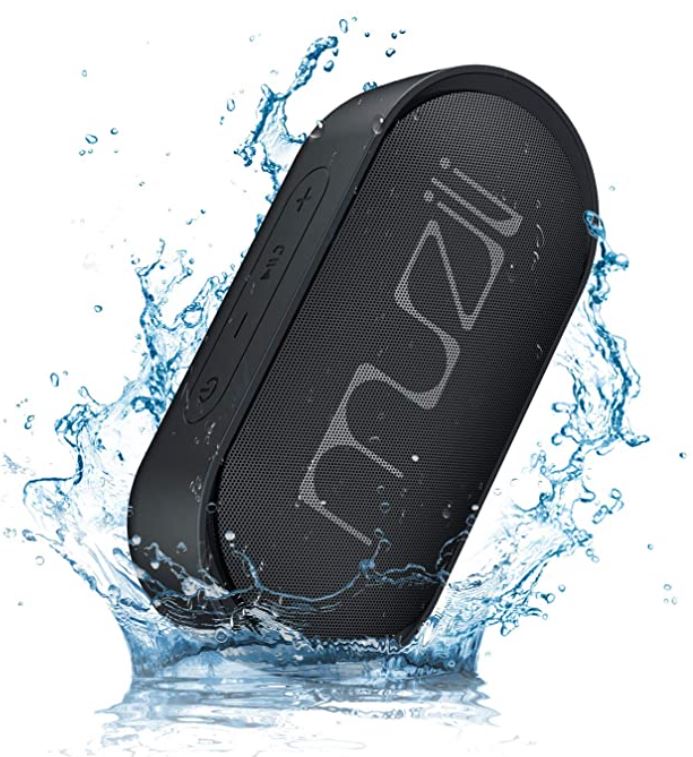 Muzili Bluetooth 5.0 Lautsprecher - IPX7 wasserdicht - 12h Akkulaufzeit - 12,99€