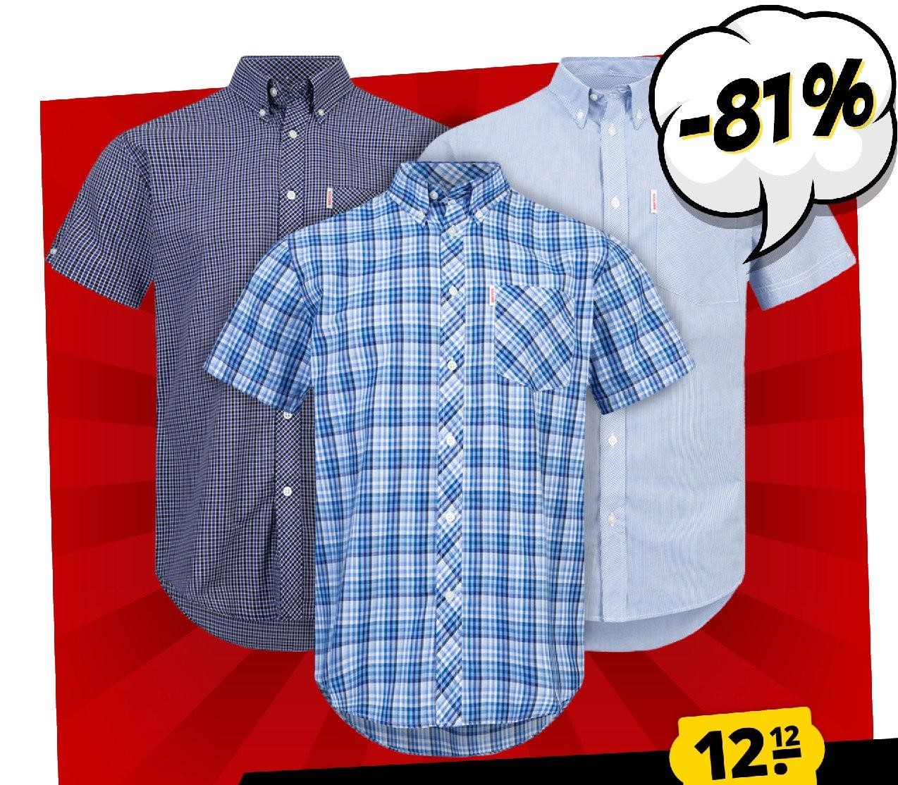 BRUTUS JEANS  BRUTUS JEANS Kurzarm Hemden in 12 Varianten für nur 12,12€ statt 65€