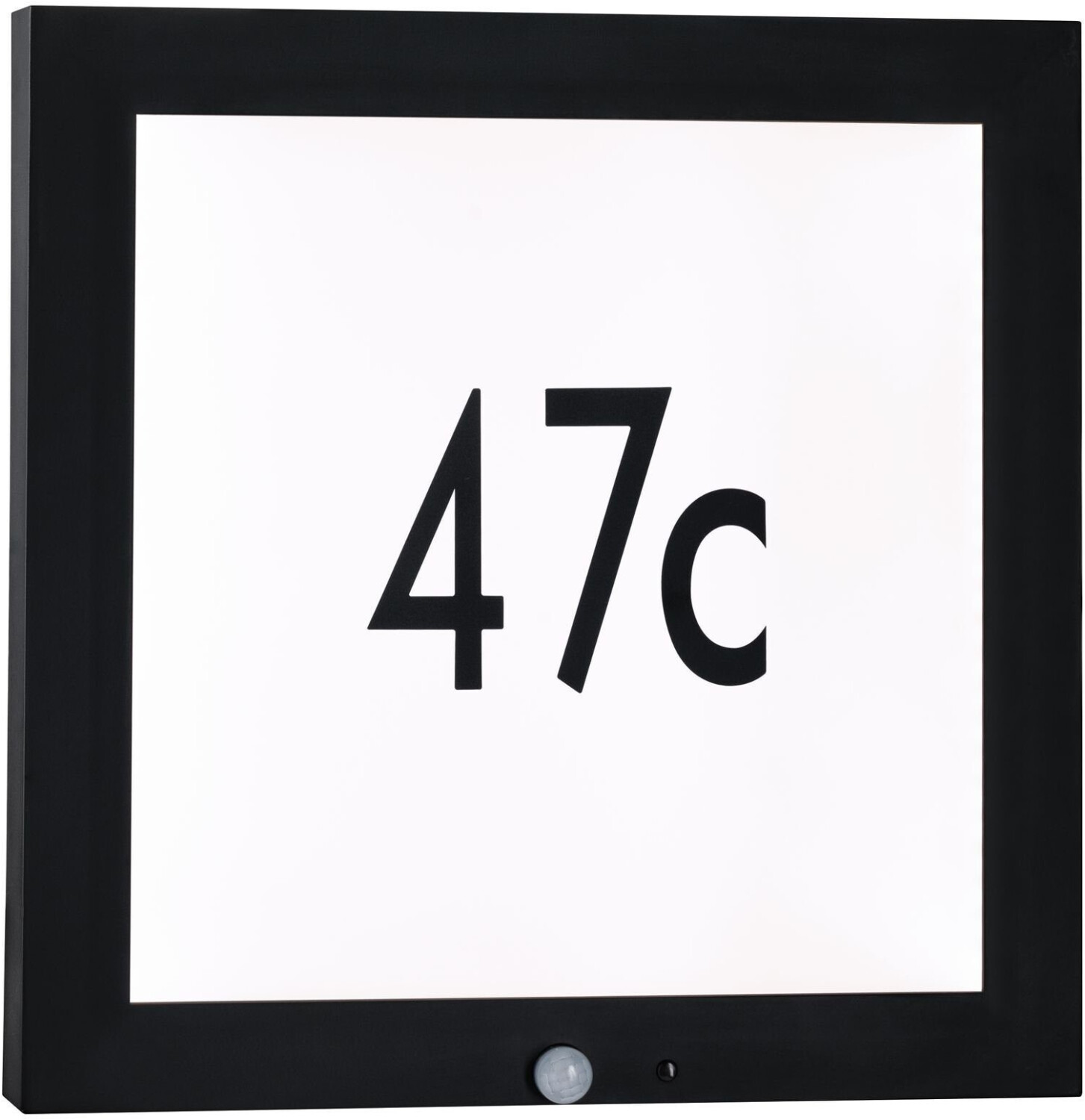 Aktion: Paulmann LED-Hausnummer mit Bewegungsmelder 13W 40x40cm anthrazit (942.55) 26% günstiger