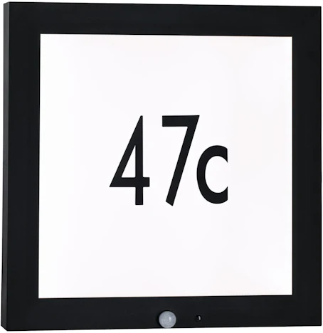 Aktion: Paulmann LED-Hausnummer mit Bewegungsmelder 13W 40x40cm anthrazit (942.55) 26% günstiger
