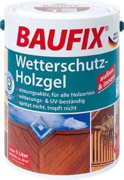 Aktion: Baufix Wetterschutz-Holzgel Eiche Hell 5 Liter 13,95€ günstiger