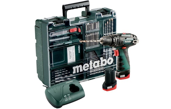 Metabo PowerMaxx BS Basic für 130€ - Akku-Schlagbohrmaschine mit 2x2Ah Akku und Zubehörset