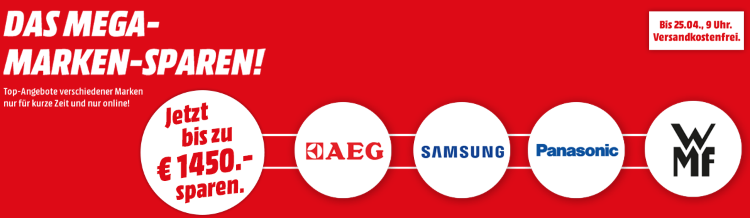 Mega Marken Sparen bei Media Markt – WMF, Haushaltsgeräte und Fernseher