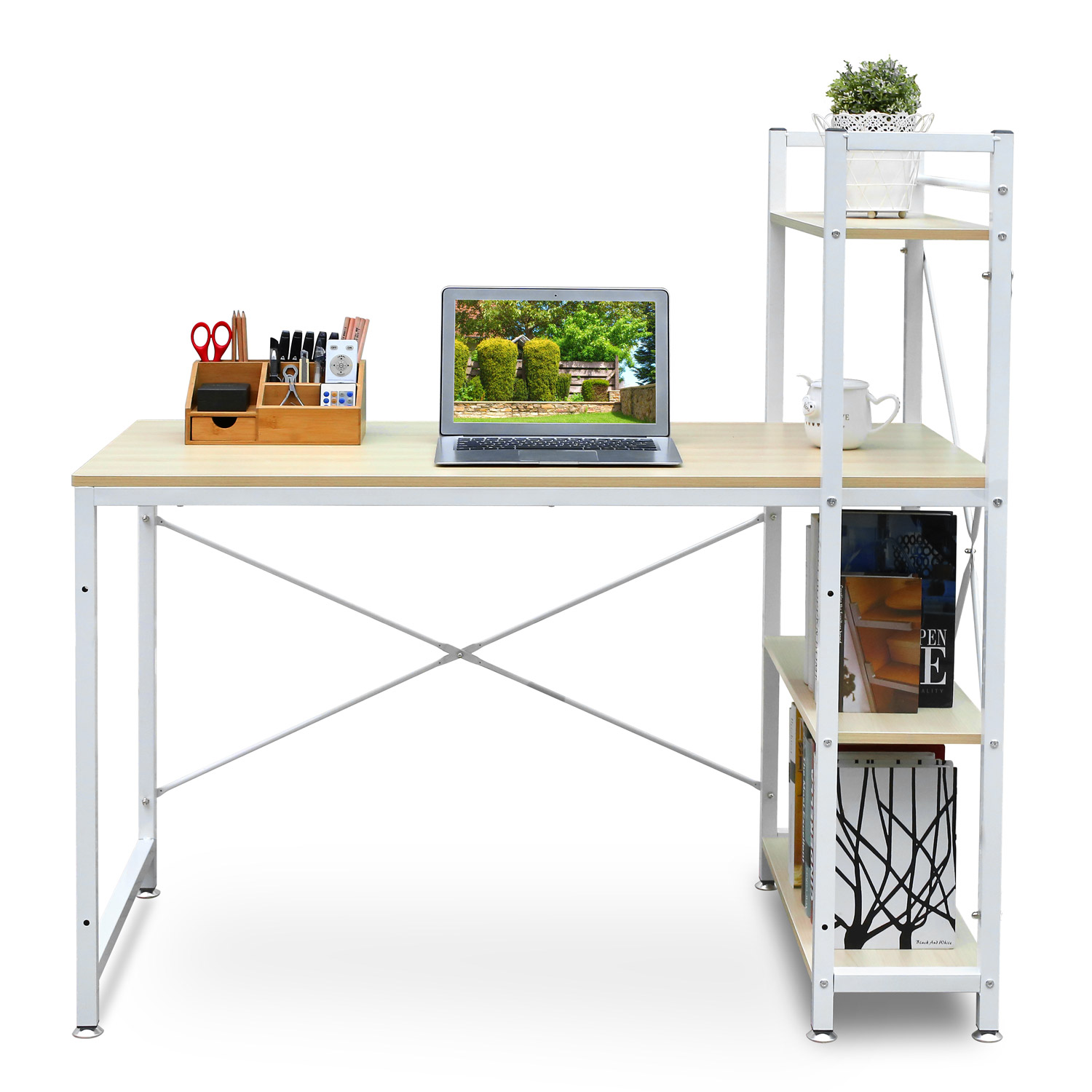 46,79€ für Computertisch Schreibtisch,farbe in Hellbuche