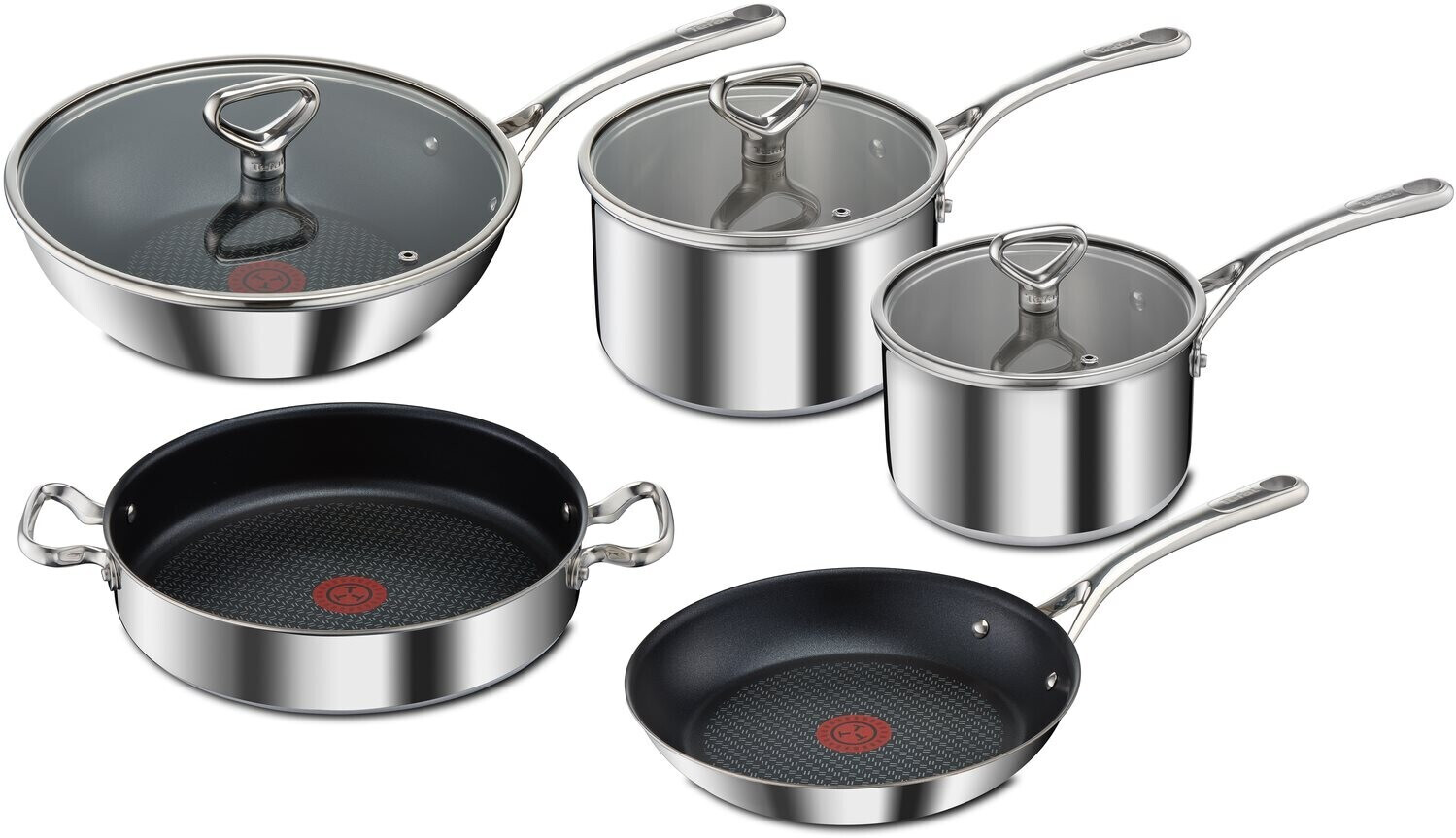 14% Nachlass auf Tefal Reserve Collection Triply Topf- und Pfannenset 8-teilig (E475S544)
