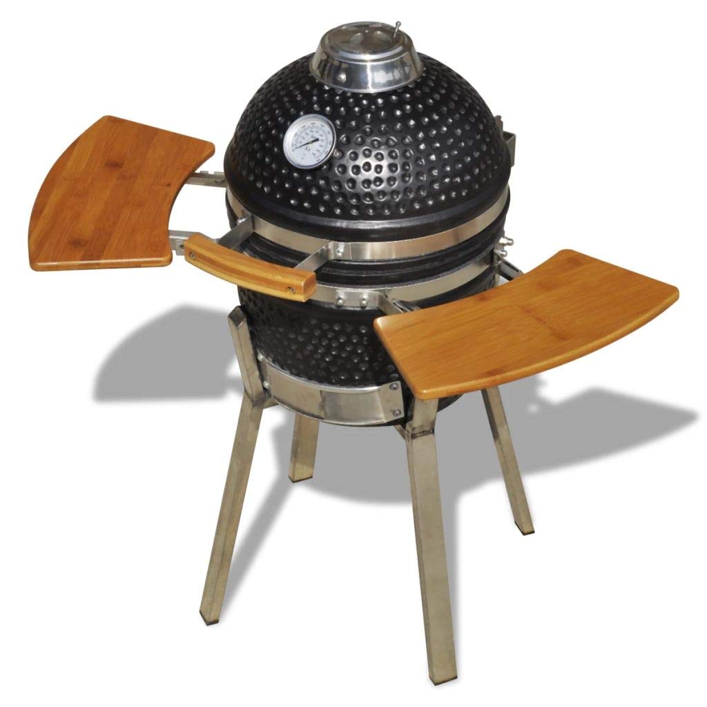 Keramikgrill Kamado Grill BBQ-Smoker- Keramik Holzkohlegrill Standgrill Smoker Barbecue Outdoorchef Kohlegrill
