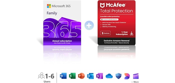 5 Jahre Microsoft 365 Family + McAfee für 80€ – für bis zu 6 Nutzer für PC, Mac & mobiles Gerät 🤑