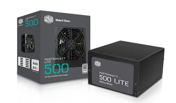 Cooler Master MasterWatt Lite 500W, PC-Netzteil für 40,59 EUR inkl. VSK