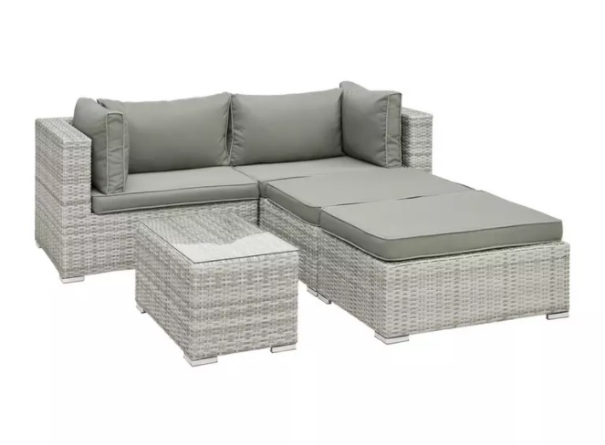 Loungegarnitur Parga für 428€ - 13-teiliges Set in Grau