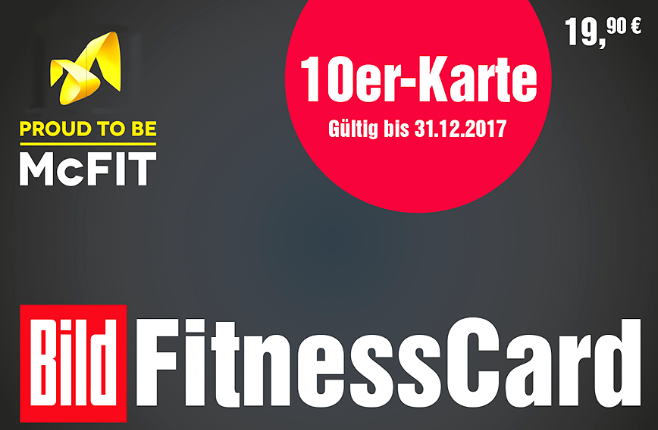 McFit 10er Karte für 19,90€