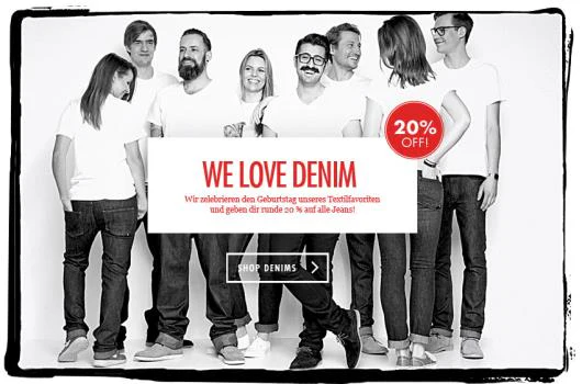 20% Rabatt auf Jeans im Frontlineshop - gilt auch für bereits reduzierte Ware *UPDATE*