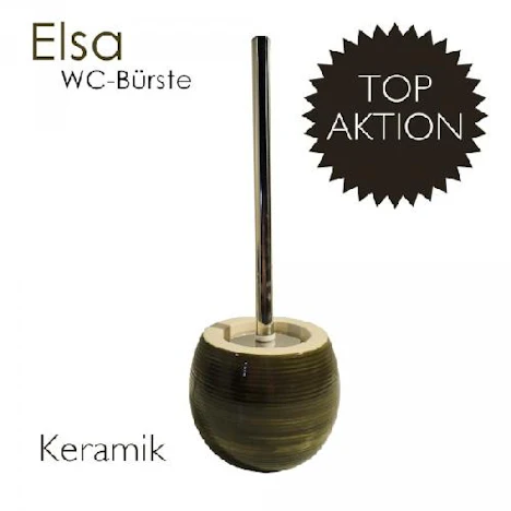 Sanwood WC-Bürste Elsa aus Keramik olivgrün. TOP Deal 10,90 € inkl. Versand.