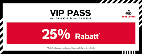 25% bei Foot Locker – online & offline gültig