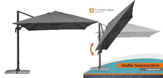 Maximaler Schatten für den Sommer! ☂️ Schneider Sonnenschirm RHODOS GRANDE für 360€ ☀️