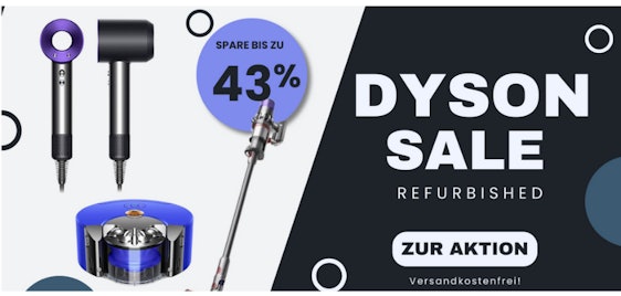 Dealclub: Dyson Sale mit bis zu 43% Rabatt - refurbished, z.B.: Dyson V11 Motorhead (neuwertig) für 349€
