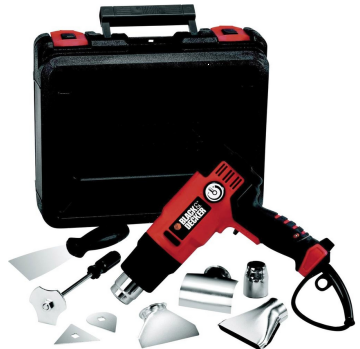 Black &amp; Decker KX2200K Elektrische Heißluftpistole + 8-teiliges Zubehör für 44€