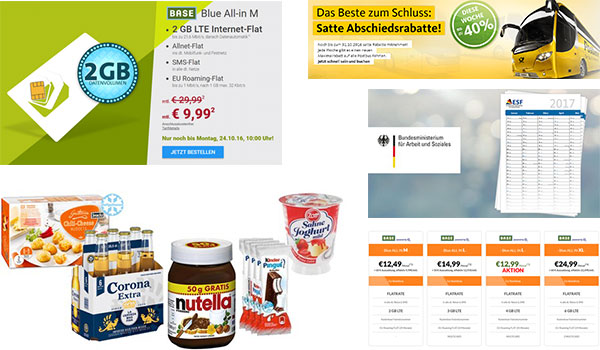 Highlight-Angebote: Die 5 besten Schnäppchen am 17.10.2016