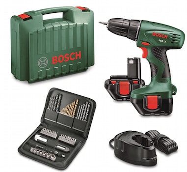 Bosch Akkuschrauber PSR 12 inkl. Bits, Bohraufsätze & Ersatzakku für 70€ bei Ebay